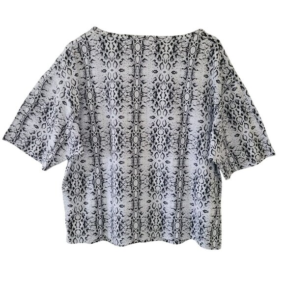 Tamela Mann Collection Snake Print Tee Womens Size 18/20 Stretch Athletic Casual - Picture 5 of 7